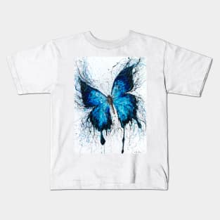 Night Sky Butterfly Kids T-Shirt